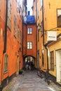 The medieval alleys of Stockholm