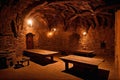 Medieval ancient crypts and dungeons