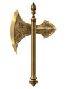 Medieval fantasy battle axe - digital illustration