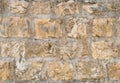 Medieval ancient stone wall in old Jerusalem seamless texture background Royalty Free Stock Photo