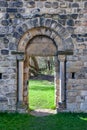 Medieval Arched Doorway, St Paul\'s Jarrow Royalty Free Stock Photo