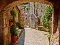 Medieval arched lane