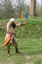 A medieval archer Royalty Free Stock Photo