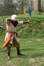 A medieval archer Royalty Free Stock Photo