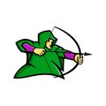 Medieval Archer Mascot Royalty Free Stock Photo