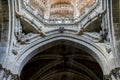 Medieval architectural arches inside the Cathedral of Ourense in