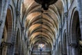 Medieval architectural arches inside the Cathedral of Ourense in