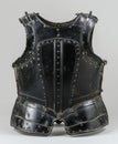 Medieval armor breastplate on display