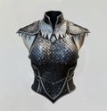 Medieval armor breastplate on display