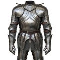 Medieval armor suit isolated on white background Royalty Free Stock Photo