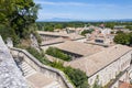 Medieval Avignon cityscape view on Old Town roofs from high viewpoint Royalty Free Stock Photo