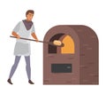 Medieval baker man