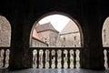 Medieval balcony at the Corvin Castle