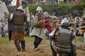 Medieval battle of the 13th century Royalty Free Stock Photo