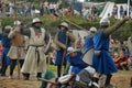 Medieval battle of the 13th century Royalty Free Stock Photo