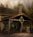 Medieval blacksmith house Royalty Free Stock Photo