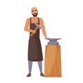 Medieval blacksmith man Royalty Free Stock Photo