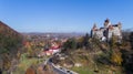 Medieval Bran castle. Brasov Transylvania, Romania Royalty Free Stock Photo