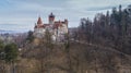 Medieval Bran castle. Brasov Transylvania, Romania Royalty Free Stock Photo