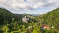 Medieval Bran castle. Brasov Transylvania, Romania Royalty Free Stock Photo