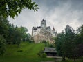 The medieval Bran fortress known as Dracula castle in Transylvania, Romania. Historical saxon style stronghold in the heart of Royalty Free Stock Photo