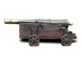 Medieval brass cannon Royalty Free Stock Photo