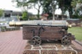 Medieval brass cannon Royalty Free Stock Photo