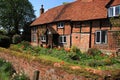 Medieval brick and timber cottage