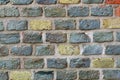 Medieval bricks with glaze, brick structure background or wallpaper Royalty Free Stock Photo