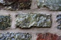 Medieval bricks with glaze, brick structure background or wallpaper Royalty Free Stock Photo