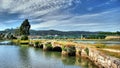 Medieval bridge in Viana do Castelo Royalty Free Stock Photo