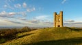 Medieval Broadway Tower in the Cotswold, Worcestershire, England, United Kingdom.