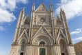 Medieval building of Orvieto Cathedral, Orvieto Umbria Italy. Royalty Free Stock Photo