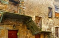 Medieval building in the town Tende, French Alps