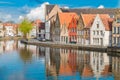 Medieval buildings in Bruges Royalty Free Stock Photo