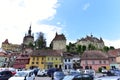 The medieval buildings in fortress of Sighisoara 297
