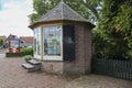 Medieval buildings with gate and moat in Hanseatic town of Hattem