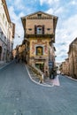 Medieval Buildings in the Italian hill town of Assisi, Umbria, Italy