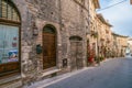 Medieval Buildings in the Italian hill town of Assisi, Umbria, Italy