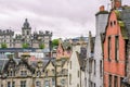 Medieval buildings in old part of Edinburgh, Scotland. Royalty Free Stock Photo