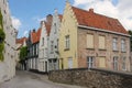 Medieval buildings in Peerdenstraat. Bruges. Belgium Royalty Free Stock Photo