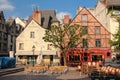 Medieval buildings at place Plumereau. Tours. France Royalty Free Stock Photo