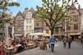 Medieval buildings at place Plumereau. Tours. France