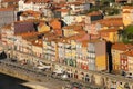 Medieval buildings at the seafront. Porto. Portugal