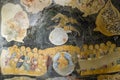 Medieval Byzantine fresco of The Last Judgement