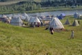 Medieval camping tents