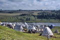 Medieval camping tents