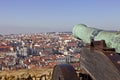 Medieval cannon castle Lisbon cityscape