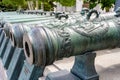 Medieval cannons inside Moscow Kremlin, Russia Royalty Free Stock Photo