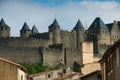 Medieval Carcassone town Royalty Free Stock Photo